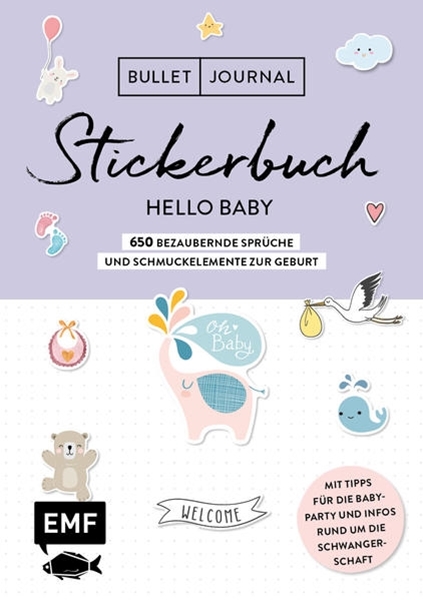 Bild von Edition Michael Fischer: Bullet Journal - Stickerbuch Hello Baby: 650 bezaubernde Sprüche und Schmuckelemente zur Geburt